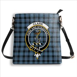 ScotsTee Shop Scottish Clark (Clergy) Ancient Clan Crest Tartan Bucket Bag Ladies Shoulder Bag Midi