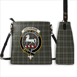 ScotsTee Shop Scottish Cochrane Hunting (1) Crest Tartan Bucket Bag Ladies Shoulder Bag Midi