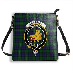 ScotsTee Shop Scottish Campbell of Argyll Smiths Crest Tartan Bucket Bag Ladies Shoulder Bag Midi