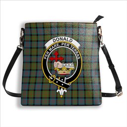 ScotsTee Shop Scottish Donald Ancient Crest Tartan Bucket Bag Ladies Shoulder Bag Midi