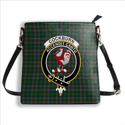 ScotsTee Shop Scottish Cockburn Crest Tartan Bucket Bag Ladies Shoulder Bag Midi