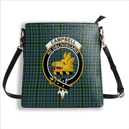 ScotsTee Shop Scottish Campbell of Argyll 1815 Ancient 2 Crest Tartan Bucket Bag Ladies Shoulder Bag Midi