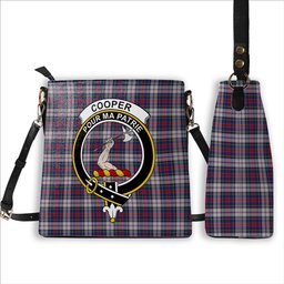 ScotsTee Shop Scottish Cooper Dress Dalgliesh 1 Crest Tartan Bucket Bag Ladies Shoulder Bag Midi
