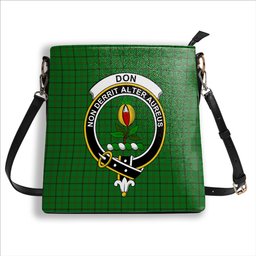 ScotsTee Shop Scottish Don (Tribe-of-Mar) Crest Tartan Bucket Bag Ladies Shoulder Bag Midi