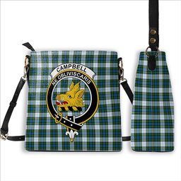ScotsTee Shop Scottish Campbell Dress Crest Tartan Bucket Bag Ladies Shoulder Bag Midi