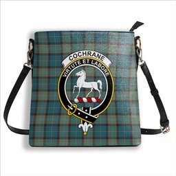 ScotsTee Shop Scottish Cochrane Hunting Ancient Crest Tartan Bucket Bag Ladies Shoulder Bag Midi