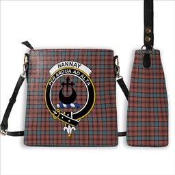 ScotsTee Shop Scottish Hannay Dress Crest Tartan Bucket Bag Ladies Shoulder Bag Midi