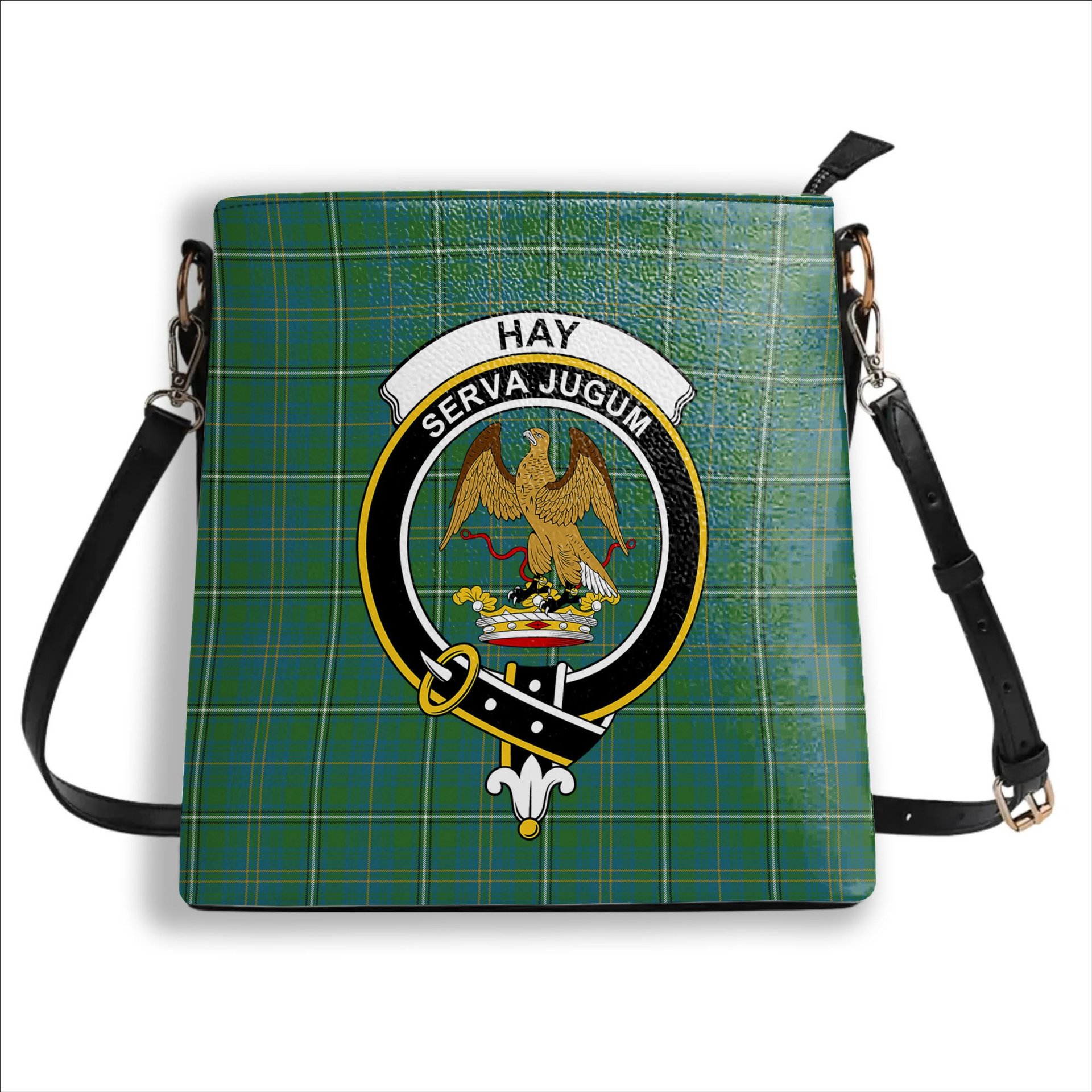 ScotsTee Shop Scottish Hay Hunting Ancient Crest Tartan Bucket Bag Ladies Shoulder Bag Midi