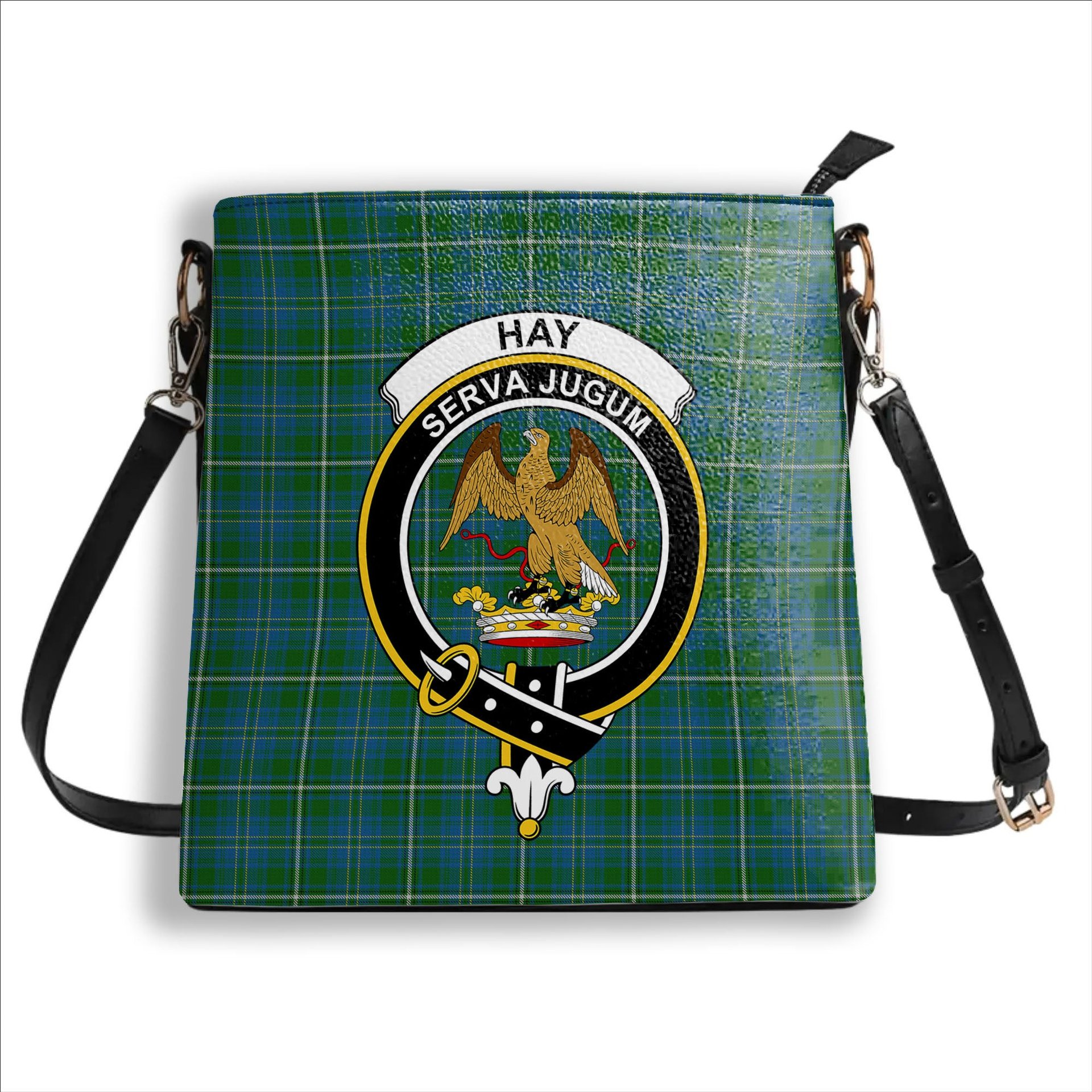 ScotsTee Shop Scottish Hay Hunting Crest Tartan Bucket Bag Ladies Shoulder Bag Midi