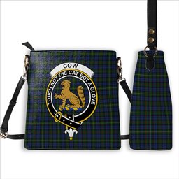ScotsTee Shop Scottish Gow Hunting Crest Tartan Bucket Bag Ladies Shoulder Bag Midi