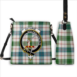 ScotsTee Shop Scottish Guthrie Dress Ancient Crest Tartan Bucket Bag Ladies Shoulder Bag Midi