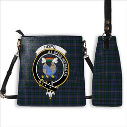 ScotsTee Shop Scottish Hope Clan Originaux Crest Tartan Bucket Bag Ladies Shoulder Bag Midi
