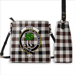 ScotsTee Shop Scottish Hogg Modern Crest Tartan Bucket Bag Ladies Shoulder Bag Midi