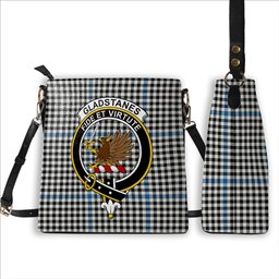 ScotsTee Shop Scottish Gladstanes Ancient Crest Tartan Bucket Bag Ladies Shoulder Bag Midi