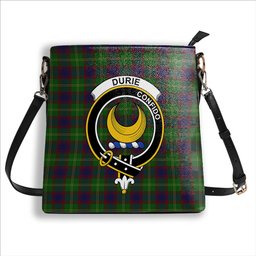 ScotsTee Shop Scottish Durie Crest Tartan Bucket Bag Ladies Shoulder Bag Midi