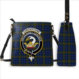 ScotsTee Shop Scottish Edmonstone of Duntreath Crest Tartan Bucket Bag Ladies Shoulder Bag Midi