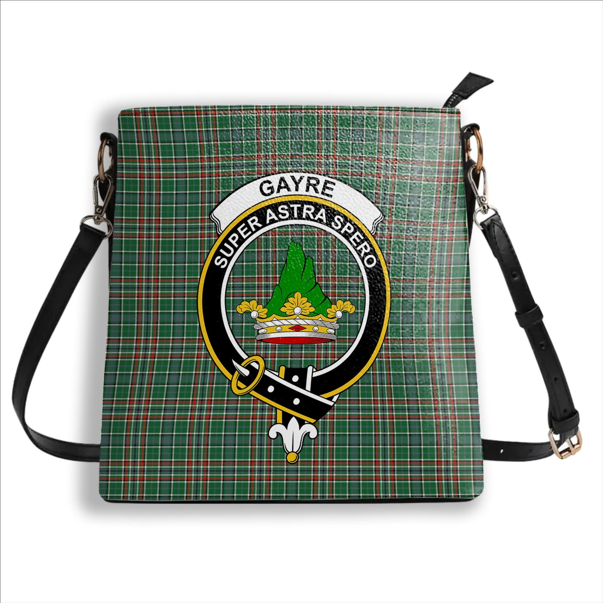 ScotsTee Shop Scottish Gayre Dress Ancient Crest Tartan Bucket Bag Ladies Shoulder Bag Midi