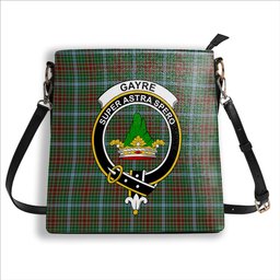 ScotsTee Shop Scottish Gayre Crest Tartan Bucket Bag Ladies Shoulder Bag Midi