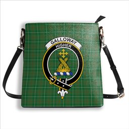 ScotsTee Shop Scottish Galloway Hunting Ancient Crest Tartan Bucket Bag Ladies Shoulder Bag Midi