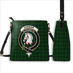 ScotsTee Shop Scottish Dunbar Hunting Crest Tartan Bucket Bag Ladies Shoulder Bag Midi