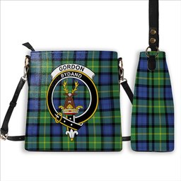 ScotsTee Shop Scottish Gordon Old Ancient Crest Tartan Bucket Bag Ladies Shoulder Bag Midi