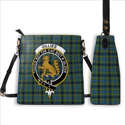 ScotsTee Shop Scottish Gillies Ancient Crest Tartan Bucket Bag Ladies Shoulder Bag Midi