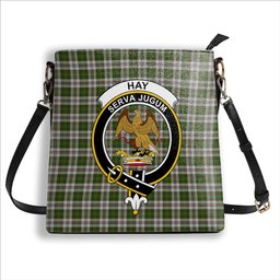 ScotsTee Shop Scottish Hay White Dress Crest Tartan Bucket Bag Ladies Shoulder Bag Midi