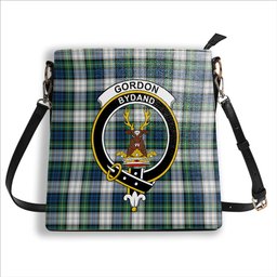 ScotsTee Shop Scottish Gordon Dress Ancient Crest Tartan Bucket Bag Ladies Shoulder Bag Midi
