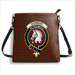ScotsTee Shop Scottish Dunbar Crest Tartan Bucket Bag Ladies Shoulder Bag Midi