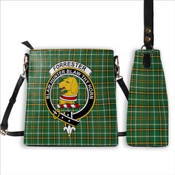 ScotsTee Shop Scottish Forrester Hunting Ancient Crest Tartan Bucket Bag Ladies Shoulder Bag Midi