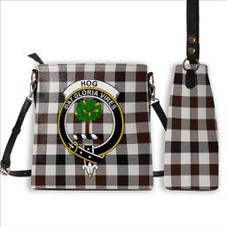 ScotsTee Shop Scottish Hog Modern Crest Tartan Bucket Bag Ladies Shoulder Bag Midi