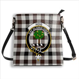ScotsTee Shop Scottish Hog Modern Crest Tartan Bucket Bag Ladies Shoulder Bag Midi