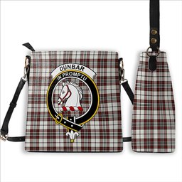 ScotsTee Shop Scottish Dunbar Plaid Ancient Crest Tartan Bucket Bag Ladies Shoulder Bag Midi