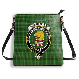 ScotsTee Shop Scottish Forrester Hunting Crest Tartan Bucket Bag Ladies Shoulder Bag Midi