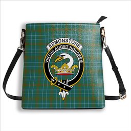 ScotsTee Shop Scottish Edmonstone Ancient Crest Tartan Bucket Bag Ladies Shoulder Bag Midi