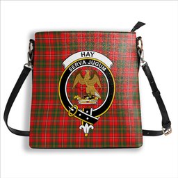 ScotsTee Shop Scottish Hay Modern Crest Tartan Bucket Bag Ladies Shoulder Bag Midi
