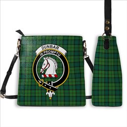 ScotsTee Shop Scottish Dunbar Hunting Modern Crest Tartan Bucket Bag Ladies Shoulder Bag Midi