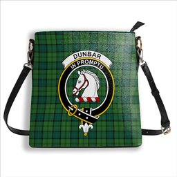 ScotsTee Shop Scottish Dunbar Hunting Modern Crest Tartan Bucket Bag Ladies Shoulder Bag Midi