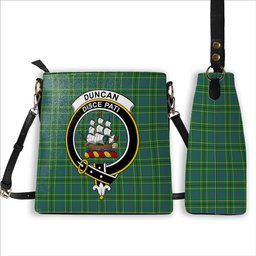 ScotsTee Shop Scottish Duncan Ancient Clan Crest Tartan Bucket Bag Ladies Shoulder Bag Midi