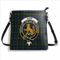 ScotsTee Shop Scottish Gow Hunting 2 Crest Tartan Bucket Bag Ladies Shoulder Bag Midi