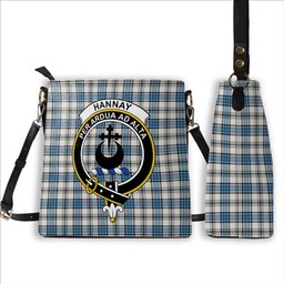 ScotsTee Shop Scottish Hannay Ancient Crest Tartan Bucket Bag Ladies Shoulder Bag Midi