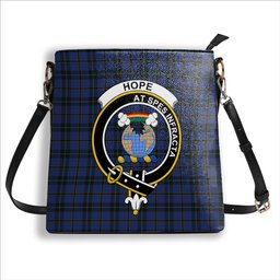ScotsTee Shop Scottish Hope Weir Crest Tartan Bucket Bag Ladies Shoulder Bag Midi