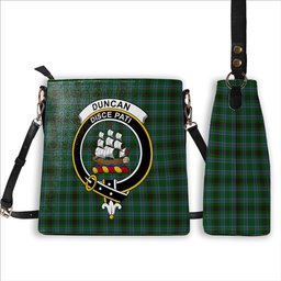 ScotsTee Shop Scottish Duncan of Sketraw Crest Tartan Bucket Bag Ladies Shoulder Bag Midi