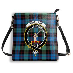ScotsTee Shop Scottish Guthrie Ancient Crest Tartan Bucket Bag Ladies Shoulder Bag Midi