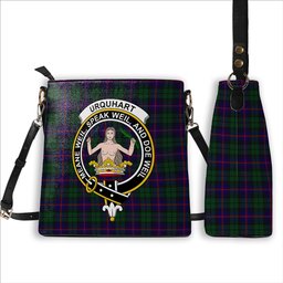 ScotsTee Shop Scottish Urquhart Crest Tartan Bucket Bag Ladies Shoulder Bag Midi