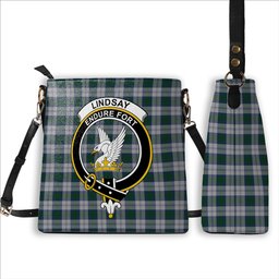 ScotsTee Shop Scottish Lindsay Dress Crest Tartan Bucket Bag Ladies Shoulder Bag Midi
