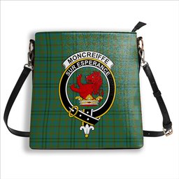 ScotsTee Shop Scottish Moncreiffe of Atholl Ancient Crest Tartan Bucket Bag Ladies Shoulder Bag Midi