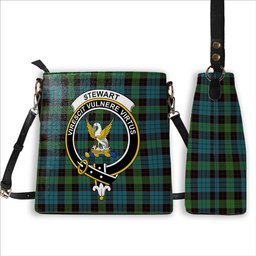 ScotsTee Shop Scottish Stewart Old Ancient Clan Crest Tartan Bucket Bag Ladies Shoulder Bag Midi