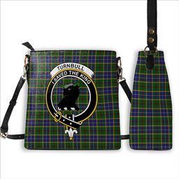 ScotsTee Shop Scottish Turnbull of Thornton Crest Tartan Bucket Bag Ladies Shoulder Bag Midi