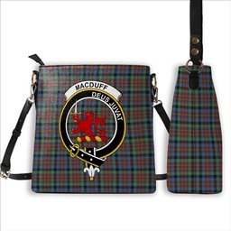 ScotsTee Shop Scottish MacDuff Hunting Ancient SC Crest Tartan Bucket Bag Ladies Shoulder Bag Midi